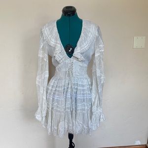 Elegant White Lace Dress